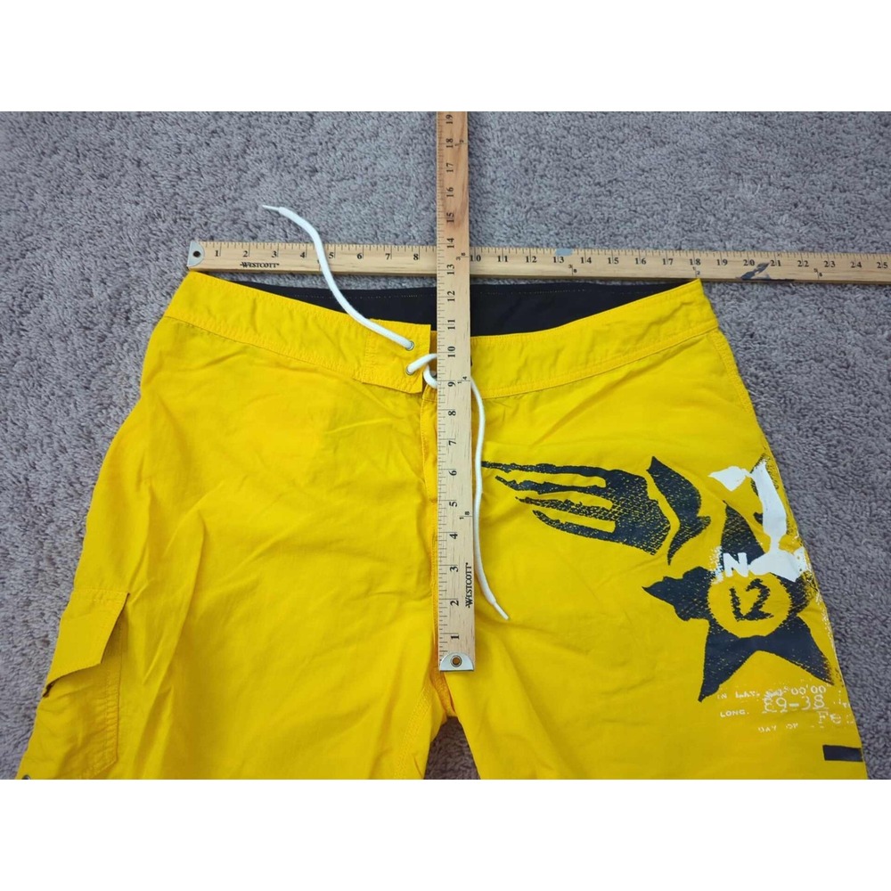 Polo Ralph Lauren Board‎ Shorts Mens 38 Yellow Inseam: 10.5" Beach Swimwear - Picture 3 of 9